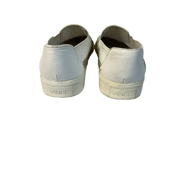 Vince Bates Espadrille Skate Sneakers White Burlap Size 36/6 - Picture 5 of 7